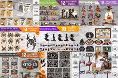 3D Halloween Mega bundle laser cut. Spooky home decor SVG Product Image 4