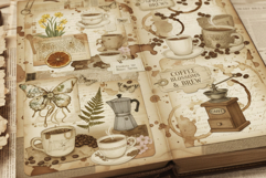 Ephemera Spring Coffee Junk Pages Product Image 2