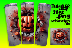 20oz Tumbler Graphics for Every Style , 3D Pumpkin Product Image 1
