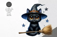 Halloween clipart, Cat clipart, Autumn clipart Product Image 1