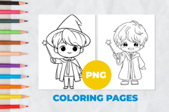 Sweet boy wizard Coloring Pages | Coloring book Product Image 1