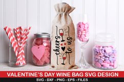 Valentine Wine Bag SVG Bundle -Valentine Design Product Image 10