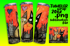 CLASSY 20oz Tumbler Design for Home , Cute Cat Product Image 1