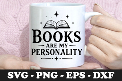 Books Are My Personality SVG Design Product Image 1