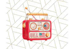 Patriotic Accessories Clipart PNG for 4th of July Product Image 3