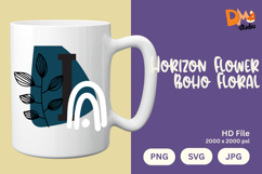 Horizon Flower Boho Floral Monogram Product Image 1