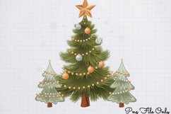 Winter Christmas Tree Sublimation PNG Product Image 1