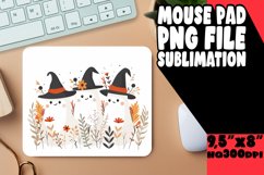 Watercolor Ghost Mouse Pad for Halloween PNG Product Image 1