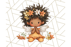Fall Fairy Clipart PNG, Autumn Fairy People With Wings Product Image 3
