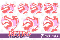 Retro Background Png Fluid Marble Paper Sublimation Bundle Product Image 1