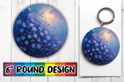 Radiant Bloom Sublimation Circle Product Image 1