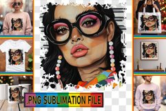 Melanin Marvel: Portrait Sublimation PNG Product Image 1