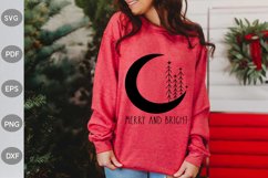 Merry and Bright SVG Cut Files - Christmas SVG Design Product Image 1