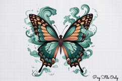 Smoke Butterflies Clipart PNG Product Image 1