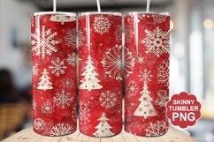 Christmas Red Tumbler | Christmas Tumbler Wrap Product Image 1