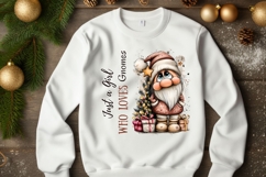 Just a Girl who loves Gnomes PNG, Christmas Cute Gnome PNG Product Image 3
