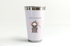 Halloween Axolotl Grim Reaper Scythe Skull PNG Uparupa Product Image 4
