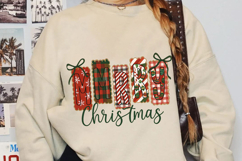 Merry Christmas Patchwork Sublimation, Christmas Png Product Image 4