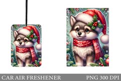 Cute Wolf Car Air Freshener. Christmas Car Air Freshener Product Image 1
