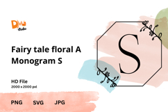 Fairy Tale Floral Monogram Product Image 1