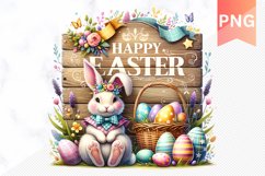 Easter Bunny Sublimation Clipart Bundle Product Image 5