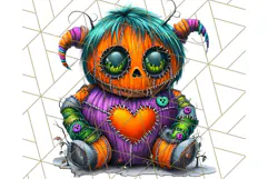 Spooky Cute Monster PNG Clipart, Adorable Halloween Monsters Product Image 3