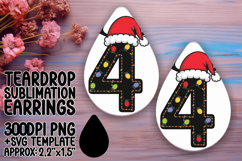 Lovely Teardrop Design for Sublimation , Christmas Product Image 1