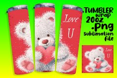 Vibrant Heart Tumbler Sublimation Product Image 1