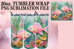 Colorful 3D Aquarium Tumbler Design Product Image 1