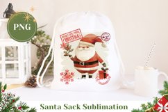 Santa Sack Sublimation, Santa Claus Gift Bag Template Product Image 1