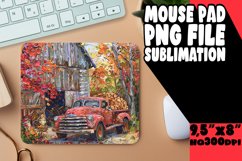 Retro Fall Pickup Mouse Pad PNG Print Product Image 1