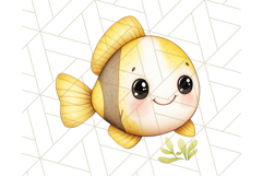 Under the Sea Nursery Clipart, Ocean Animals PNG Product Image 3