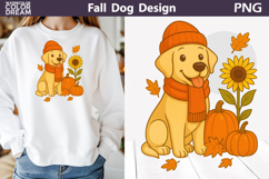 Fall Dogs Clipart | Autumn Puppy Sublimation Bundle Product Image 21
