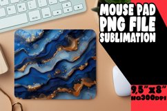 Stunning 3D Marble Flower Mouse Pad for Sublimation Product Image 1