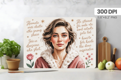 Afro Girl/Woman Melanin braided hair Cutting Board PNG Desig Product Image 1