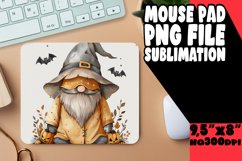 Autumnal Gnome Mouse Pad Design Delight Spooky Sublimation Product Image 1
