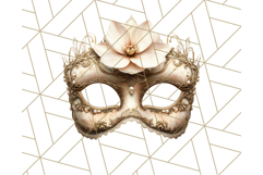 Vintage Garden Masquerade Floral Eye Mask PNG Clipart Product Image 3