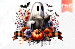 Halloween Ghost Sublimation - Halloween Clipart PNG Design Product Image 1