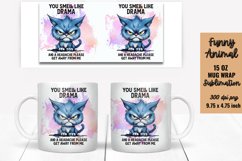 Funny Animal Quotes Mug Wrap Sublimation Product Image 1