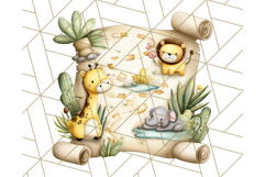 Cute Safari Animal Clipart PNG for Kids, African Wildlife Product Image 3