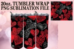 Intricate Heart Pattern Wrap for Tumblers Product Image 1