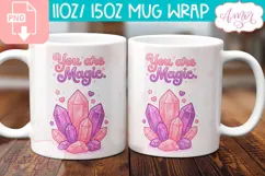 You are magic mug wrap sublimation PNG| Self love mug PNG Product Image 2