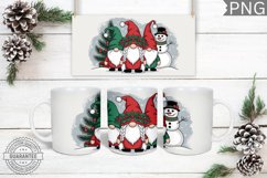 Christmas Gnome Mug Wrap - Christmas Mug Sublimation Product Image 1