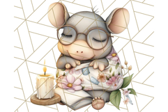 Warm &amp; Fuzzy Mornings PNG Clipart, Cozy Animal Art Download Product Image 3