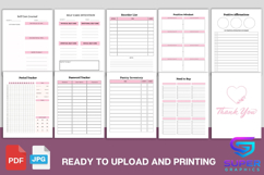 All-In-One Ultimate Life &amp; Wellness Planner Canva Bundle KDP Product Image 9