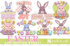 Easter Sublimation DTF Bundle Bunny Chick Farm Hip Hop Joy Product Image 1