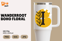 Wanderroot Boho Floral Monogram Product Image 1