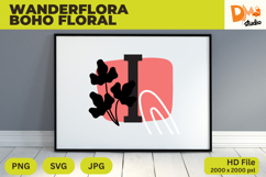 Wanderflora Boho Floral Monogram Product Image 1
