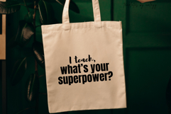 Funny Teacher Shirt Superhero Teacher Gift Editable Canva Product Image 3
