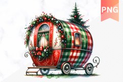 Christmas Whimsical Caravan - Clipart PNG Design Product Image 1